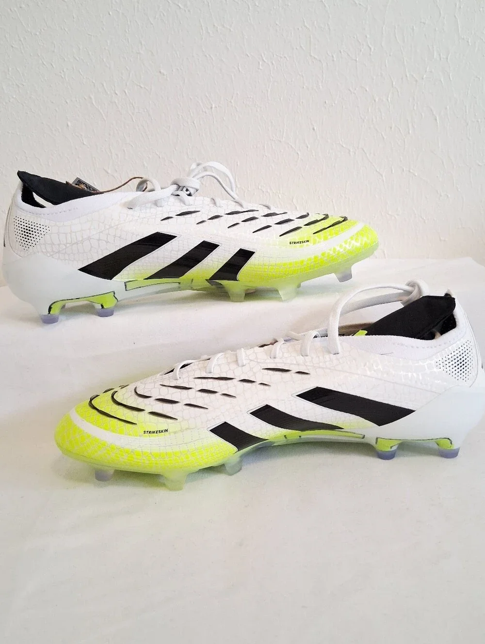 Adudas Predator Elite FG White Yellow Soccer Cleats